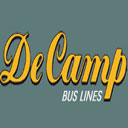 A picture of the logo for de camp bus lines.