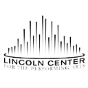 A black and white logo of the lincoln center for performing arts.